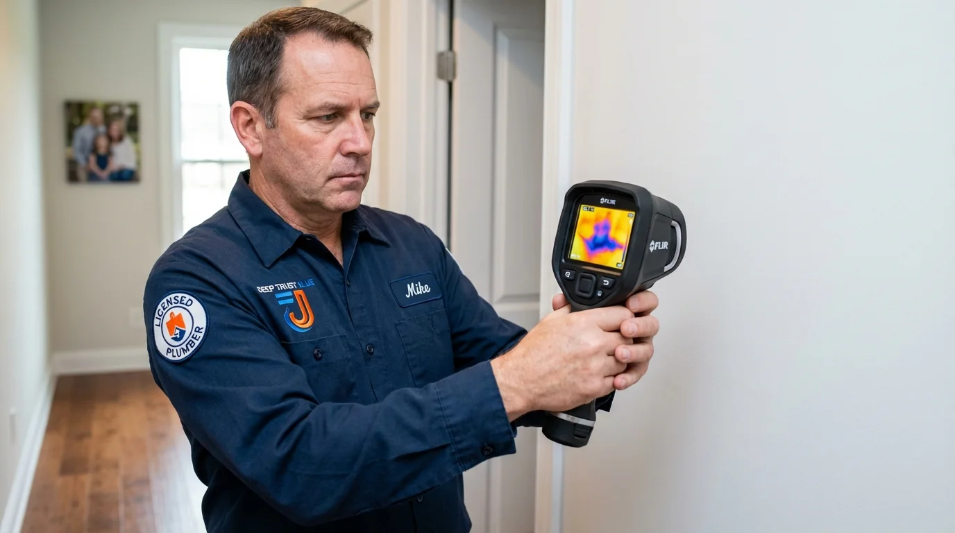Thermal imaging leak detection by Johns Plumbing LLC in Jamaica Plain